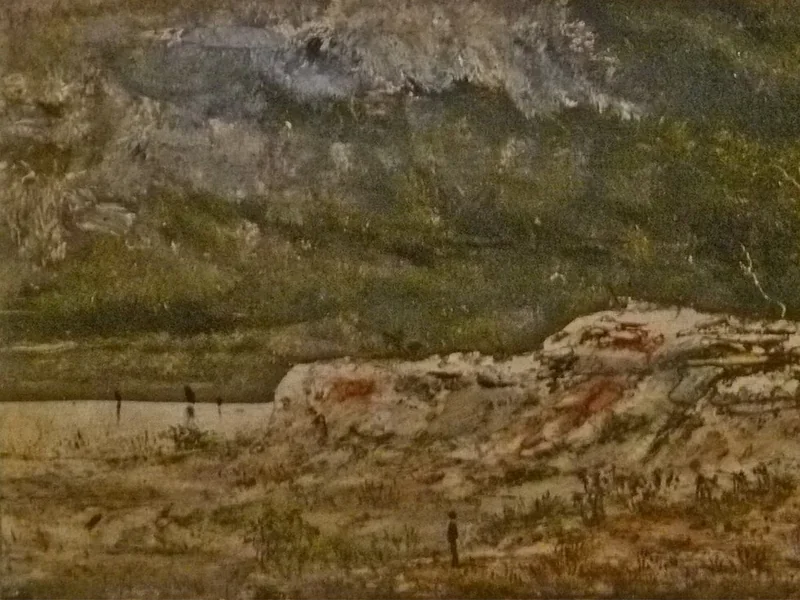 1863-Frédéric Van de Kerkhove - Vista sul mare e sulle dune